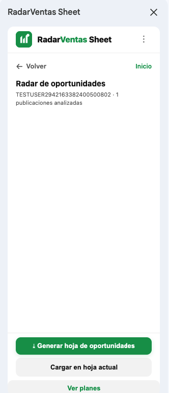Radar de oportunidades